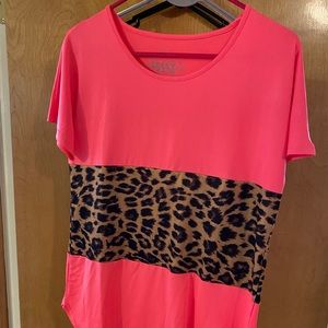 Pink leopard shirt